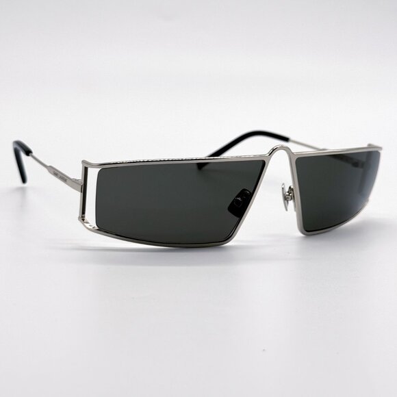 NEW SAINT LAURENT SL 606 002 SILVER SL606 002 UNISEX SUNGLASSES SAINT LA… - Picture 1 of 12